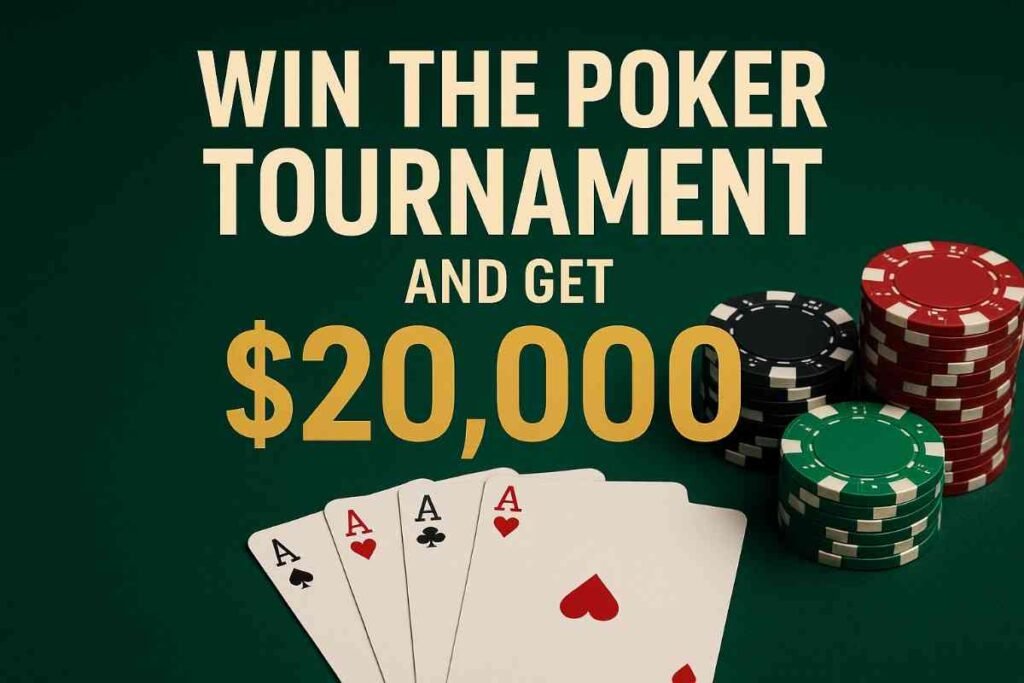 Poker Tournament and Get $20,000 Prize